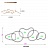 Светодиодная инсталляция в виде пересекающихся колец различной формы на струнном подвесе LYCAN 120 см   фото 15
