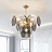 Подвесной светильник 1960S VISTOSI SMOKED GLASS DISC CHANDELIER фото 8