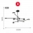 Светодиодная люстра в скандинавском стиле MOTVIKT Черный A фото 11
