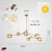 Lindsey Adelman Branching Bubble Chandelier 6 плафонов Прозрачный Золотой Горизонталь фото 10