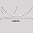 Серия подвесных светильников в виде вытянутых дугообразных светодиодных панелей на черных тросах RILDA 150 см   фото 3