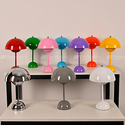 Настольная лампа Verpan Flowerpot Verner Panton фото 19