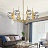 Люстра Sprig Chandelier 6 плафонов Янтарный фото 15