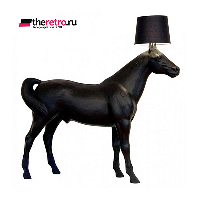 Moooi Horse Lamp Черный 190 см  Глянцевый  фото 1