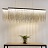 Metall Rain Line Chandelier Медный120 см   фото 10